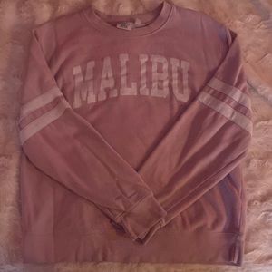 XL pink and white Malibu sweater